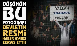 Futbolun önüne geçen pankart! Anadolu Ajansı servis etti...
