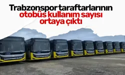 Trabzonspor taraftarlarının otobüs kullanım sayısı ortaya çıktı