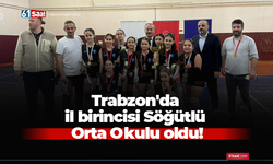 Trabzon'da il birincisi Söğütlü Orta Okulu oldu!