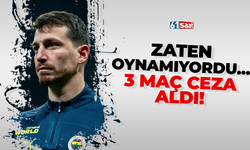 Zaten oynamıyordu... 3 maç ceza aldı