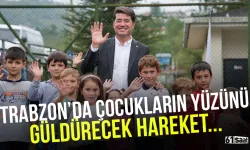 Trabzon'da çocukların yüzünü güldürecek hareket!