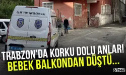 Trabzon'da korku dolu anlar! Bebek balkondan düştü...