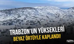 Trabzon'un yüksekleri beyaz örtüyle kaplandı!