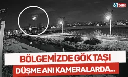 Bölgemizde gök taşı düşme anı kameralara yansıdı!