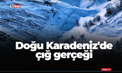 Doğu Karadeniz'de çığ gerçeği!