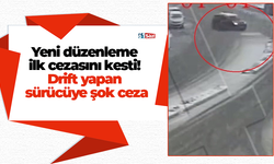 Yeni düzenleme ilk cezasını kesti! Drift yapan sürücüye şok ceza