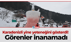 Karadenizli yine yeteneğini gösterdi! Görenler inanamadı