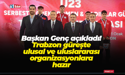 Başkan Genç açıkladı! Trabzon güreşte ulusal ve uluslararası organizasyonlara hazır
