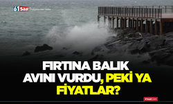 Fırtına balık avını vurdu, peki ya fiyatlar?