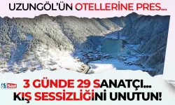 Uzungöl'ün otellerine pres... 3 günde 29 sanatçı... Kış sessizliğini unutun!