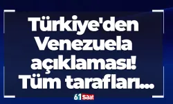 Türkiye'den Venezuela açıklaması! Tüm tarafları...