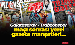 Trabzonspor'un mağlubiyeti yerel gazete manşetlerine böyle yansıdı