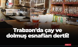 Trabzon'da çay ve dolmuş esnafları dertli!