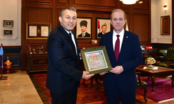 KTÜ Rektörü Prof. Dr. Çuvalcı’dan Vali Şahin’e Hayırlı Olsun Ziyareti