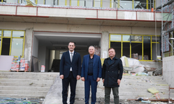 Başkan Ekim, Hacı Şükran Çolak Okulu'nun inşaatında incelemelerde bulundu!
