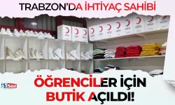 Trabzon'da ihtiyaç sahibi üniversite öğrencileri için butik açıldı!
