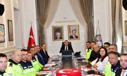 Vali Şahin Trafik Komisyonu Üyeleriyle Toplantı Yaptı