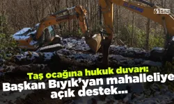 Özdil’de taş ocağına hukuk duvarı: Başkan Bıyık’tan mahalleliye açık destek...