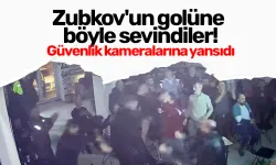 Zubkov'un golüne böyle sevindiler! Güvenlik kameralarına yansıdı