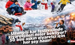 Uzungöl kar festivalinde ziyaretçileri neler bekliyor? Detaylar belli oldu