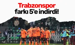 Trabzonspor farkı 5'e indirdi!