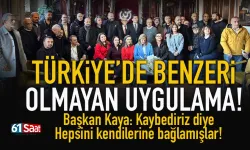 Trabzon'da Türkiye'de benzeri olmayan uygulama!