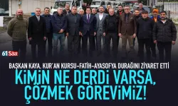 Başkan Kaya Kur’an Kursu-Fatih- Ayasofya Durağını ziyaret etti