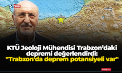 KTÜ Jeoloji Mühendisi Trabzon’daki depremi değerlendirdi: "Trabzon'da deprem potansiyeli var"