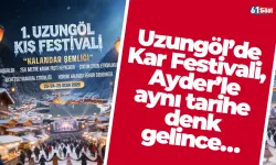 Uzungöl’de Kar Festivali, Ayder’le aynı tarihe denk gelince…