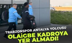 Trabzonspor'da Antalya kamp kadrosu açıklandı! Olaigbe yok