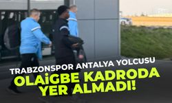 Trabzonspor'da Antalya kamp kadrosu açıklandı! Olaigbe yok