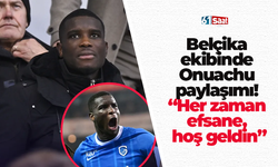 Belçika ekibinde Onuachu paylaşımı! “Her zaman efsane, hoş geldin”