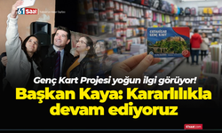 Genç Kart Projesi yoğun ilgi görüyor! Başkan Kaya: Kararlılıkla devam ediyoruz