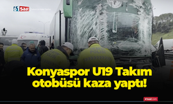Konyaspor U19 Takım otobüsü kaza yaptı!