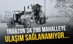 Trabzon'da 17 ilçede 286 mahallede yerleşim yerine ulaşım sağlanamıyor!