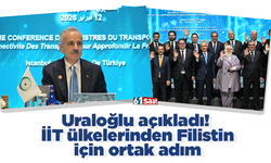 Uraloğlu açıkladı!  İİT ülkelerinden Filistin  için ortak adım