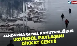 Jandarma Genel Komutanlığının Uzungöl paylaşımı dikkat çekti!