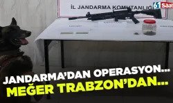 Jandarmadan uyuşturucu ve ruhsatsız silah operasyonu! Meğer Trabzon'dan...