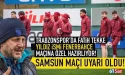 Trabzonspor'da Fatih Tekke, yıldız ismi Fenerbahçe maçına özel hazırlıyor...