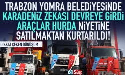 Trabzon'da Karadeniz zekası devreye girdi, araçlar hurda niyetine satılmaktan kurtarıldı!