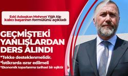 Mehmet Yiğit Alp, '“Kalıcı başarının formülü: sabır ve birliktelik”