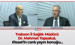 Trabzon İl Sağlık Müdürü Dr. Mehmet Topsakal, 61saat'in canlı yayın konuğu...