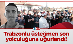 Trabzonlu üsteğmen son yolculuğuna uğurlandı!