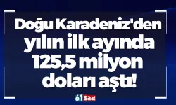 Doğu Karadeniz'den yılın ilk ayında yapılan ihracat 125,5 milyon doları aştı!