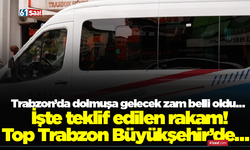 Trabzon’da dolmuşa gelecek zam belli oldu… İşte teklif edilen rakam! Top Trabzon Büyükşehir’de…