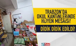 Trabzon'da okul kantinlerinde hijyen mesaisi... Didik didik edildi!