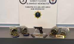 Samsun’da bir kişi uyuşturucu ve silahla yakalandı
