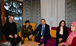 Vali Şahin ve hanımefendiden Kore Gazisi Pirağa Uzun’a ziyaret