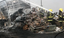 Yolcu taşıyan tır kaza yaptı!