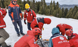 Giresun’da çığ tatbikatı gerçeğini aratmadı